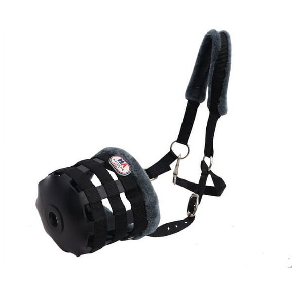 Majestic Ally Mink Fleece Padded Muzzle Halter Full
