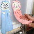 thumbnail image 6 of Cheers.US 2Pcs Hand Towels, Bathroom Towels with Hanging Loop, Cotton Polyester Coral Fleece Absorbent Hand Towel for Kitchen Bathroom Bedroom, 6 of 7