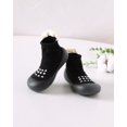 thumbnail image 4 of Baby Sock Shoes 3 Pack Boys Girls Walking Shoes Infant Slippers Non-Slip Soft Rubber Sole Lightweight Walking Shoes Blue Black Gray, 4 of 6