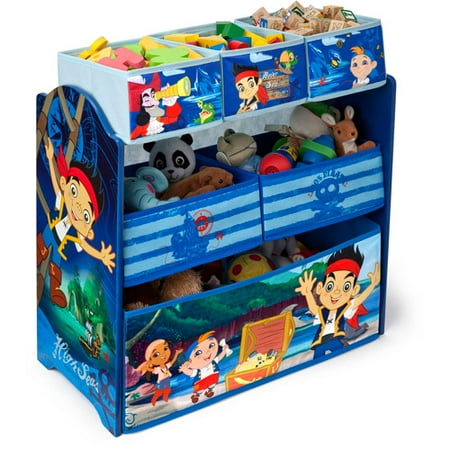 Disney Jake and the Never Land Pirates Multi-Bin Toy Organizer