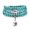 Green Turquoise, variant on Japa Mala Beads 108 Bracelet, Buddha Necklace with OM Yoga Symbol for Men or, Crystal, Style V5061