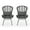 Gray/Black/Dark Gray, variant on Noble House La Habra Outdoor Club Chair in Gray and Dark Gray (Set of 2)
