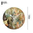 thumbnail image 2 of 14 Inch Wall Clock Battery Operated Silent Clock Decorative for Office, Kitchen, Outdoor, Living Room，Vintage Guitar Music Beautiful, 2 of 4