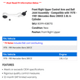 thumbnail image 2 of Front Right Upper Control Arm and Ball Joint Assembly - Compatible with 1978 - 1981 Mercedes-Benz 280CE 2.8L 6-Cylinder 1979 1980, 2 of 2