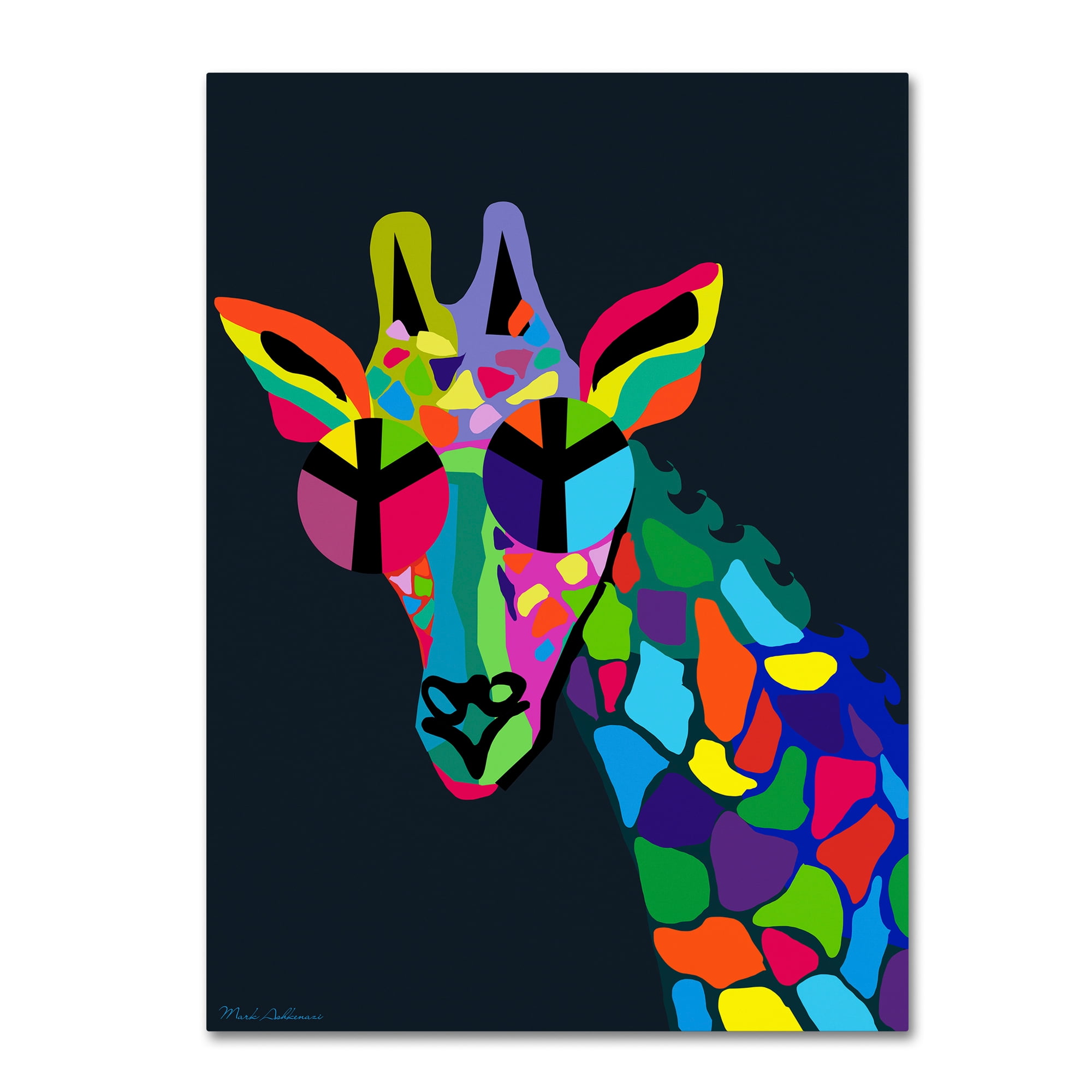 Trademark Fine Art 'Giraffe' Canvas Art by Mark Ashkenazi