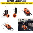 thumbnail image 2 of ONECHOI Beach Carts, 13” Big Wheels Balloon Solid PU Foam Tires for Sands, 165LBS Loading Folding Sand Cart & 33.1" to 51.6" Adjustable Height, Beach Buggy Cart w/Storage Bag, NO Rust, 2 of 8