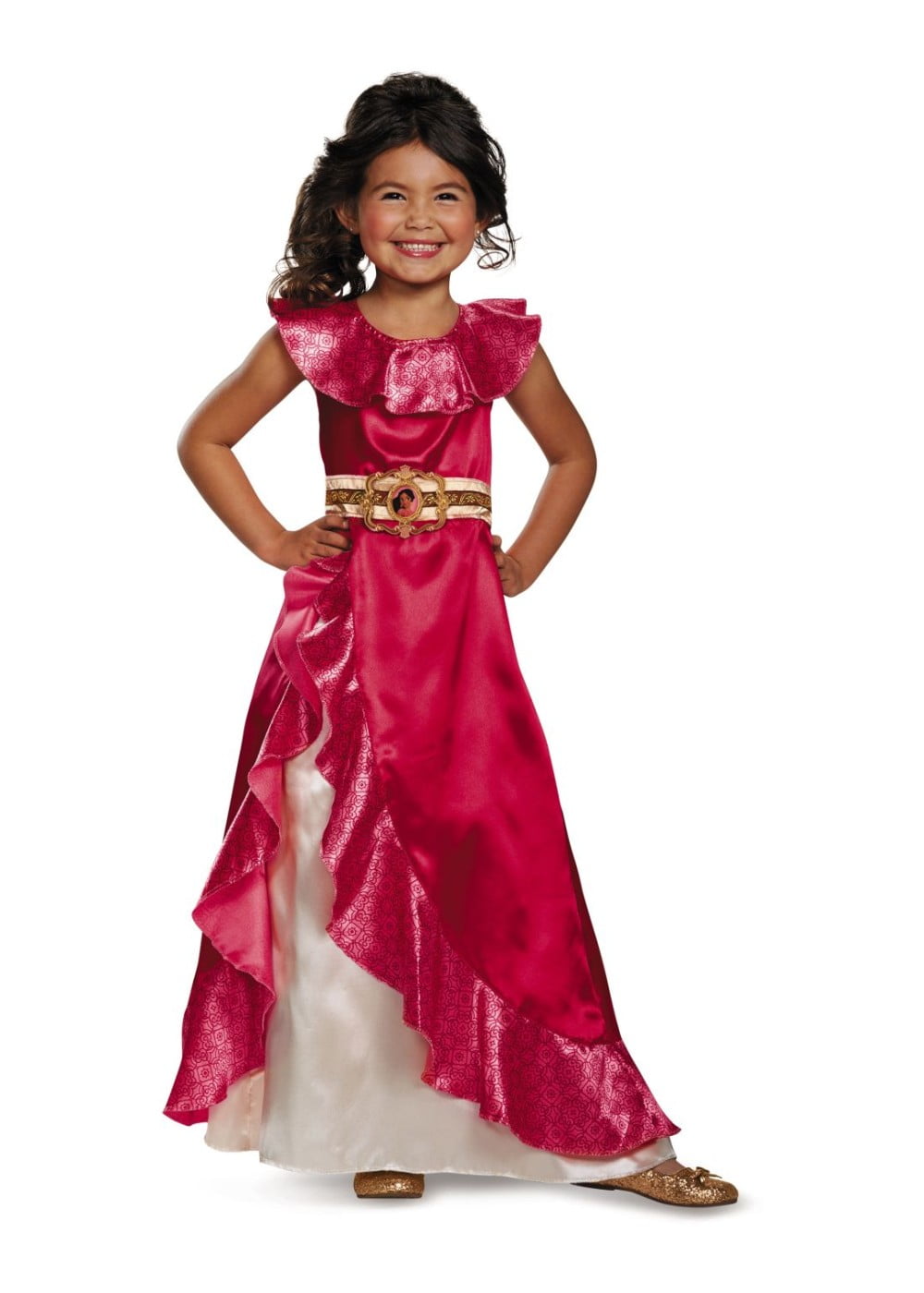 Child's Girls Disney Princess Elena Of Avalor Ball Gown Dress Costume 