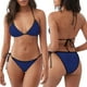 thumbnail image 3 of Fotbe Navy Blue Traje de Baño para Mujer de Dos Piezas – Bikini Sexy de Tirantes Tipo Halter con Diseño Triangular, 3 of 6
