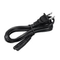 thumbnail image 3 of Uxcell 2Prong AC Power Cord 6ft 18 AWG 2Slot to C8 Female Cable Replacement Black, 3 of 5