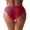 thumbnail image 3 of Panties for Women,Fashion Low Waist Striped Briefs for Women Comfortable Daily Wear Soft Lace Underwear Panties,Womens Underwear,Brick Red,S, 3 of 6