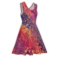 thumbnail image 4 of 2024 Vestidos Pattern Womens Dress Skate Size Big Sleeveless Dresses Beach Print Trippy Dress Splatter Paint Marble, 4 of 7