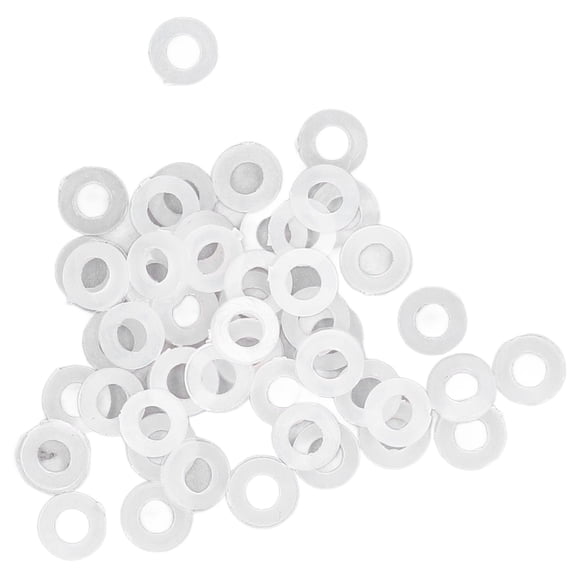 Nylon Washer Assortment Kit, Wide Range Appropriate Size Flat Washer Durable For Electroplating For Electronics For Office Equipment M3,M4,M5,M6,M8,M10,M12