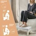 thumbnail image 5 of Toilet Stool Squat Adult,BUSATIA 6.7" Step Stool,Poop Stool Adult, Squatting Toilet Stool for Pooping,Pooping Stool for Bathroom,Toilet Step Stool Foot Stool,Non-Slip Potty Stool,Gray, 5 of 7