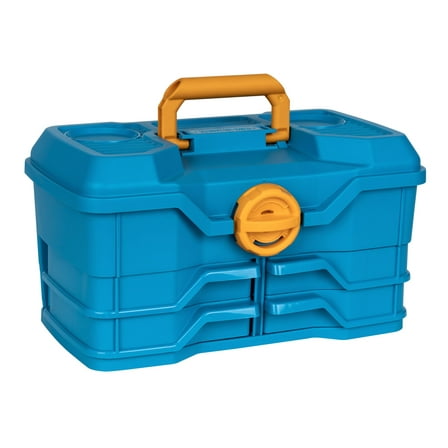 Flambeau Outdoors, NextGen 4/0 Medium Fishing Tackle Box, 440NGA, 14 inches, Plastic, Blue