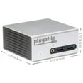 thumbnail image 6 of Plugable Universal USB 3.0 Docking Station with Dual Video Outputs and 4K Support for Windows 10, 8.1, 7 (HDMI and DVI or VGA, Gigabit Ethernet, Audio, 4 USB 3.0 Ports, VESA Mount Aluminum Mini), 6 of 7