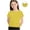 Yellow, variant on hoksml Girls' Summer Short Sleeve T-Shirts Back Bow Cutout Crew Neck Casual Tees Multi Color Options for School and Daily Wear