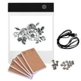 thumbnail image 1 of Amdohai Portable Flip Book Kit with Light Pad Tablet LED Light Box 3 Level Brightness Control 300 Sheets Flipbook Paper with Binding Screws for Tracing and Drawing, 1 of 8