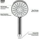 thumbnail image 3 of Mira Showers 1.1605.237 Beat 11 Cm 4-spray Shower Head - Chrome, 3 of 5