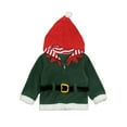 thumbnail image 1 of goowrom Kids Christmas Santa Jacket, Hooded Long Sleeve Fleece Jacket, 1 of 7