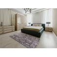 thumbnail image 5 of Ahgly Company Machine Washable Indoor Rectangle Industrial Modern Eggplant Purple Area Rugs, 8' x 10', 5 of 7