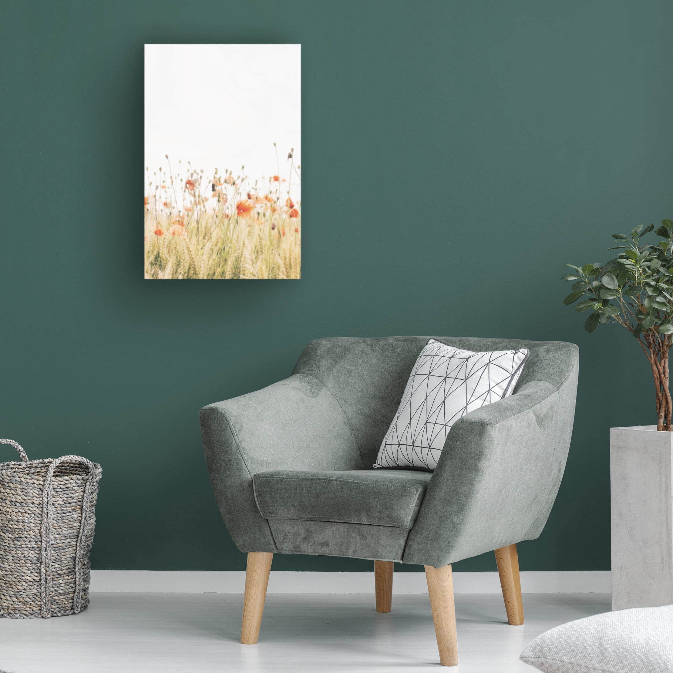 Canvas Wall Art - Krista Broadway 'Poppy 1' Wall Art for Living Room, Bedroom, or Office Décor by Trademark Fine Art - 30 x 47 Inches