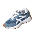 thumbnail image 2 of Thick Sole Sneakers for Women Fashion Suede Lace Up Gum Sole Comfortable Walking Shoes Casual Retro Outdoor Athletic Sneakers for All Seasons, 2 of 5