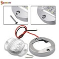 thumbnail image 5 of Spencer 2Pcs Round Marine Boat LED Courtesy Lights 12V Waterproof Cabin Deck Stern Navigatioin Light for Boat Cockpit Pontoon Fishing "White", 5 of 8