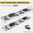 thumbnail image 4 of 2-Pack 1x6ft Garage Wall Shelving, Garage Storage Wall Garage Shelves for Wall Storage, Heavy Duty Garage Storage Rack Wall Mounted Floating Shelves, 600lbs Load Capacity, 12-inch-by-72-inch, 4 of 9