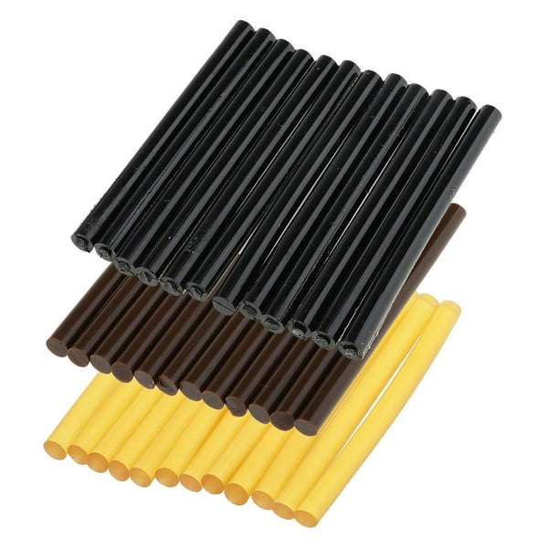 Barras de Pegamento de 36 Piezas Sunnimix para Extensiones de Cabello 10 Cm Amarillo