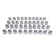 thumbnail image 5 of Paquete de 20 y 40 Cubias Para Tuercas, Cubias para Tuercas con Brida Tipo Bala de 33 mm Para Semirremolques, Cubierta para Tuercas Con Punta de Plástico Cromado ABS, 5 of 7