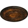 thumbnail image 3 of 33 7/8"OD x 1 3/8"P Dauphine Ceiling Medallion (Fits Canopies up to 13 1/4"), Hand-Painted Rust, 3 of 6
