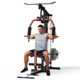 thumbnail image 2 of Luku All-in-One Home Gym Equipment, 400 lb Capacity Multifunctional Workout Machine with Pulley System, Red, 2 of 8