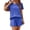 Purple, variant on Stichou Two Piece Sets for Women Swiss Dots 2026 Summer Crew Neck Lounge Sets Short Sleeve Shirts & Shorts Pink S