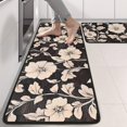 thumbnail image 2 of Kitchen Rugs Sets Of 2,Pioneer Flower Floral Print Pattern Anti Fatigue Kitchen Mat Rugs Non Slip Washable,Decorative Kitchen Floor Mats for Kitchen,Sink,Laundry,17"x47"+17"x47", 2 of 5