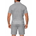 thumbnail image 3 of Men's Collared Short-Sleeve Casual Sports Short-Sleeve And Shorts Two-Piece Set, Size S-3XL, 3 of 4
