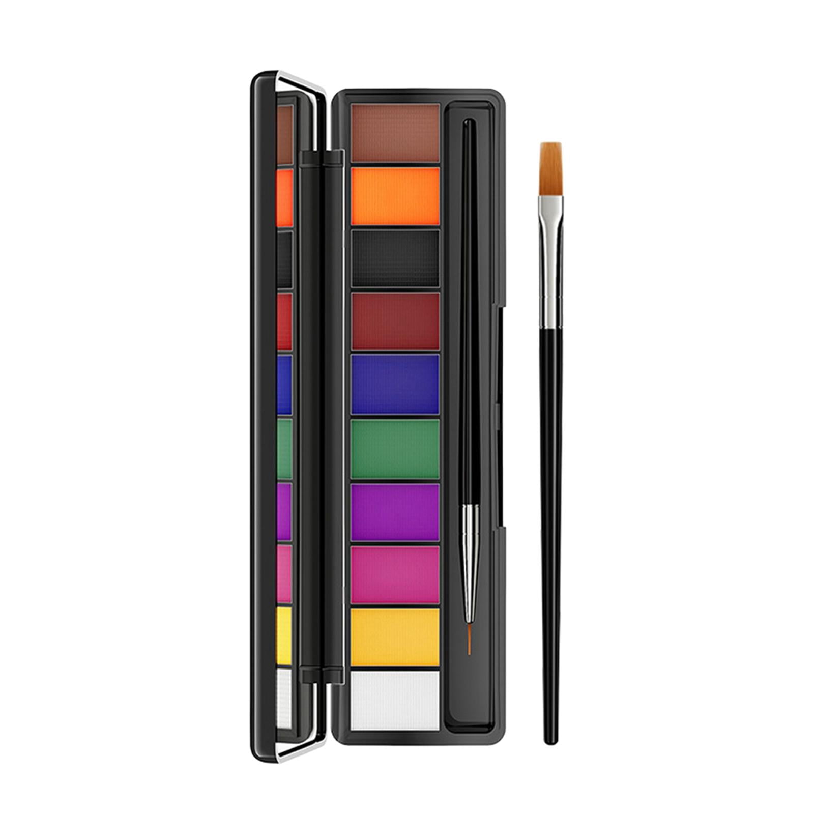 Paleta De Pintura Facial 6 Colores Vibrantes – Maquillaje Para Halloween, Cosplay, Fiestas Y Escenario, 25g
