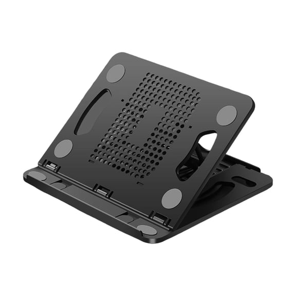 Havezk Desk Laptop Stand with 360 Rotating Base Foldable Adjustable Ventilated Accessory for Home Office