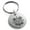 Silver, variant on Stainless Steel Aztec Ollin Third Eye Rune Engraved Small Medallion Circle Charm Keychain Keyring