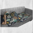 thumbnail image 5 of Sailing Soft Flannel Fleece Throw Blanket, Continuous Marine Seagulls Anchor Shell Steering Wheel Pattern, Cozy Plush for Indoor and Outdoor Use, 50" x 60", Slate Blue Multicolor, by Ambesonne, 5 of 5