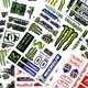thumbnail image 4 of Mon ster Energy Red Bull Pegatinas Del Conjunto De Motor De La Motocicleta Agv Casco Película Impermeable Calcomanías Brillantes Decoración JDM, 4 of 4