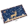 thumbnail image 3 of Chmadoxn Christmas Decorations, Front Entrance Floor Mats, Non Slip Bathroom/Kitchen Mat Absorbent Small Rugs, Christmas Decoration Background Golden Deer Door Mat Indoor/Outdoor Carpe bath rug, 3 of 8