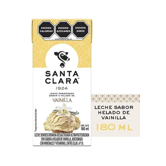 Leche Santa Clara sabor helado de vainilla 180 ml