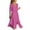 Hot Pink, variant on VSSSJ Women's Casual Button Down Solid Color Shirt Long Dresses Long Sleeve Lapel Drawstring Split Flowy Midi Cotton Linen Dress Green S