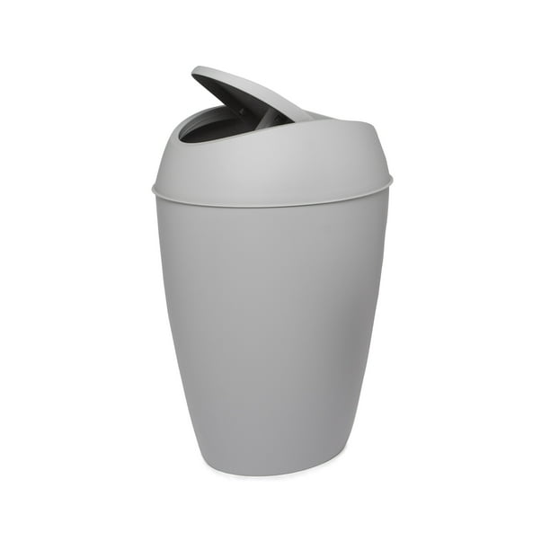 Umbra 2.4 gal Twirla Polypropylene SwingTop Lid Bathroom Trash Can
