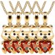 thumbnail image 2 of Collar BearNeck01 High Monaco 5 Pzas Oso/Corazón Dorado/Rojo Metal, 2 of 4