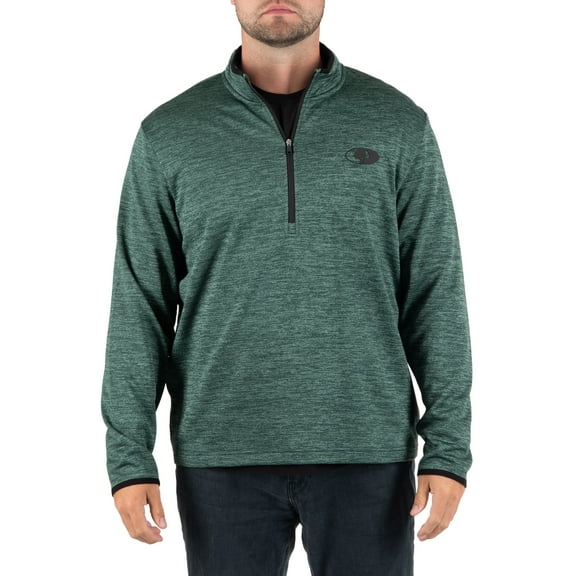 Mossy Oak Men's Fleece Quarter Zip Pullover Sweatshirt, Sizes S-2XL