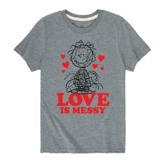 Peanuts - Pigpen Love Is Messy - Toddler And Youth Short Sleeve Graphic T-Shirt