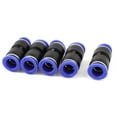 thumbnail image 5 of 5pcs 2 Way Straight Push In Pneumatic Union Quick Release 1/2" Tube Fittings, 5 of 5
