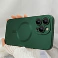 thumbnail image 7 of Magnetic case for iPhone 13 Pro Max Phone Case for Women, Matte Luxury Soft Metallic Luster Design with Camera Lens Protector, Compatible with Magsafe Case for iPhone 13 Pro Max 6.7"-Green, 7 of 7