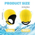 thumbnail image 2 of AMLESO Diving Hood Swim Hat, Neoprene Wetsuit Hood Headgear with Chin Strap, Swimming Cap Thermal Hood, for Swimming Surfing Rafting Yellow, 2 of 7